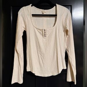 POL Long Sleeve Knit Top